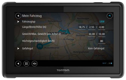 TomTom PRO 827x &ndash; Lkw-Einstellungen